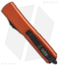 Microtech Ultratech S/E OTF Automatic Knife Orange CC (3.4" Black) -Microtech Shop Microtech Ultratech SE orange CC black BHQ 52458 er side