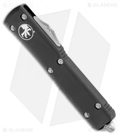 Microtech Ultratech Spartan OTF Automatic Knife (3.4" Stonewash Serr) -Microtech Shop Microtech Ultratech Spartan OTF Auto Black CC SW PS 223 11 BHQ 98439 jr spine