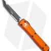 Microtech Ultratech T/E OTF Automatic Knife Tri-Grip Orange (3.4" Black Serr)
