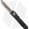 Microtech Ultratech Tanto OTF Automatic Knife Black (3.4" Bronze Serrated) -Microtech Shop Microtech Ultratech TE Black Bronze Part Serr 123 14 BHQ 135895 jr