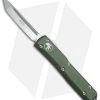 Microtech Ultratech T/E OTF Automatic Knife OD Green (3.4" Satin) 123-4OD -Microtech Shop Microtech Ultratech TE OD Green CC satin BHQ 50984 er