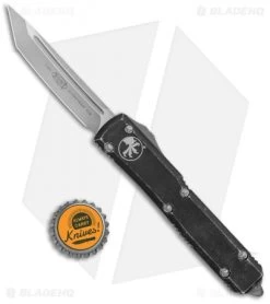 Microtech S/E OTF Tanto Automatic Knife Distressed Black (3.4" Apocalyptic) -Microtech Shop Microtech Ultratech TE OTF Auto Distressed Black Tanto SW 123 10DBK BHQ 134036 jr bottlecap