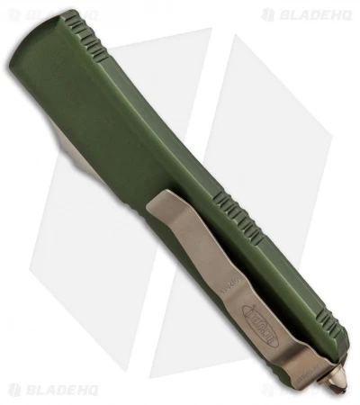 Microtech Ultratech T/E OTF Automatic Knife OD Green CC (3.4" Bronze SW) 5 Microtech Ultratech T/E OTF Automatic Knife OD Green CC (3.4" Bronze SW) - Image 3