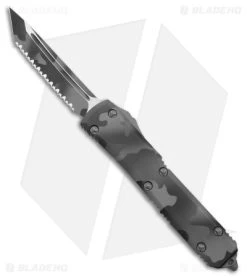 Microtech Ultratech T/E SS Urban Camo OTF Automatic Knife (3.44" Full Serr)