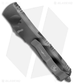 Microtech Ultratech T/E SS Urban Camo OTF Automatic Knife (3.44" Full Serr) -Microtech Shop Microtech Ultratech TE SS Urban Camo OTF Auto Full Serr BHQ 178804 jr side