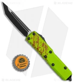 Microtech Zombie Tech UTX-85 T/E OTF Automatic Knife (3.125" Black) 233-1 Z -Microtech Shop Microtech Zombie Tech UTX 85 TE OTF Auto Black 233 1Z BHQ 113051 jr bottlecap