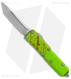 Microtech Zombie Tech UTX-85 T/E OTF Automatic Knife (3.125" Stonewash) 233-10 Z