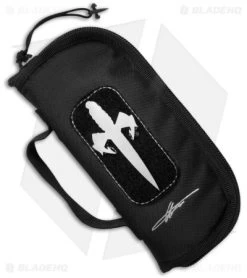 Marfione Custom Anax Integral Frame Lock Knife Black Aluminum (3.75" Mirror) -Microtech Shop Microtech anax rain drop damascus titanium handle sheath