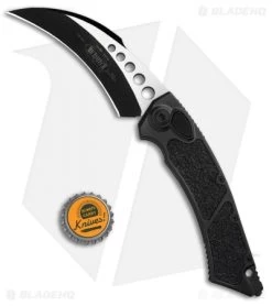 Microtech Hawk Black Tactical Automatic Knife (4" Black) 166-1T 9 Microtech Hawk Black Tactical Automatic Knife (4" Black) 166-1T -Microtech Shop Microtech hawk black tactical auto black BHQ 117956 jr bottlecap