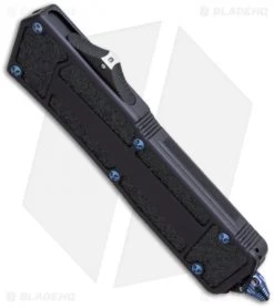 Microtech Marfione Custom Scarab Tanto OTF Knife Blued Ti (3.5" DLC SW) 6 Microtech Marfione Custom Scarab Tanto OTF Knife Blued Ti (3.5" DLC SW) -Microtech Shop micortech scarab tanto sw dlc blued ti bottom cm