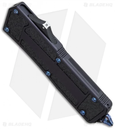 Microtech Marfione Custom Scarab Tanto OTF Knife Blued Ti (3.5" DLC SW) 4 Microtech Marfione Custom Scarab Tanto OTF Knife Blued Ti (3.5" DLC SW) - Image 2