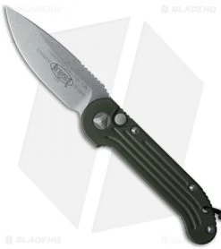 Microtech LUDT Automatic Knife OD Green (3.4" Stonewash) 135-10OD