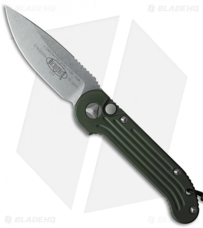 Microtech LUDT Automatic Knife OD Green (3.4" Stonewash) 135-10OD 3 Microtech LUDT Automatic Knife OD Green (3.4" Stonewash) 135-10OD