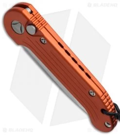 Microtech LUDT Automatic Knife Orange (3.4" Stonewash Serr) 135-11OR -Microtech Shop microtech 135 10or bottom cm