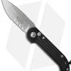 Microtech LUDT Automatic Knife Black (3.4" Stonewash Serr) 135-11 -Microtech Shop microtech 135 11 cm