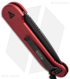Microtech LUDT Automatic Knife Red (3.4" Black Serr) 135-2RD -Microtech Shop microtech 135 2rd side cm 1
