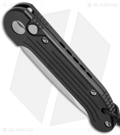 Microtech LUDT Automatic Knife Black (3.4" Satin Serr) 135-5 4 Microtech LUDT Automatic Knife Black (3.4" Satin Serr) 135-5 - Image 2