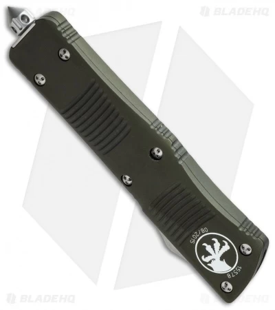 Microtech Troodon D/E OTF Automatic Knife OD Green (3" Stonewash) 138-10OD 4 Microtech Troodon D/E OTF Automatic Knife OD Green (3" Stonewash) 138-10OD - Image 2