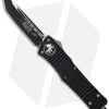 Microtech Combat Troodon Tanto OTF Automatic Knife (3.8" Black) 144-1