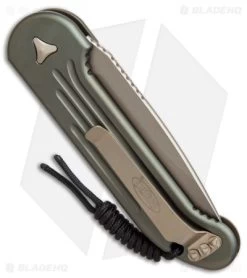 Microtech LUDT Automatic Knife OD Green (3.4" Bronzed) 135-13OD -Microtech Shop microtech LUDT OD green bronzed 135 13OD BHQ 49573 er side