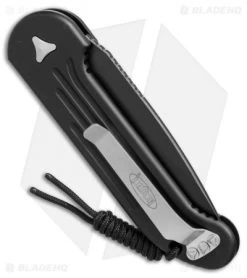 Microtech LUDT Automatic Knife Black (3.4" Black Serr) 135-2 -Microtech Shop microtech LUDT black black serr 135 2 BHQ 49840 er side