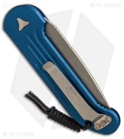 Microtech LUDT Automatic Knife Blue (3.4" Bronzed) 135-13BL -Microtech Shop microtech LUDT blue bronze 135 13BL BHQ 50464 er side