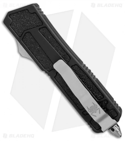 Microtech QD Scarab S/E OTF Automatic Knife Black (3.5" Bead Blast Serr) 178-8 5 Microtech QD Scarab S/E OTF Automatic Knife Black (3.5" Bead Blast Serr) 178-8 - Image 3