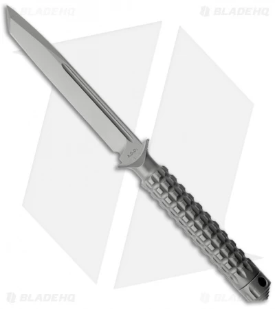 Microtech A.D.O. Tanto Knife T/E Fixed Blade (4.5" Bead Blast Plain) 117-7 3 Microtech A.D.O. Tanto Knife T/E Fixed Blade (4.5" Bead Blast Plain) 117-7