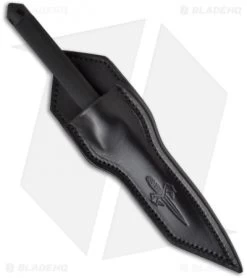 Custom Marfione Microtech A.D.O. Knife Black Spear Point (3.875" Black Plain) -Microtech Shop microtech ado black hand ground se sheath