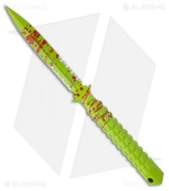 Microtech A.D.O. Knife Zombie Green D/E Dagger Fixed Blade (4.5" Serr) 115-2Z