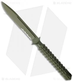 Microtech A.D.O. Knife S/E Fixed Blade (4.5" Green Serr) 116-2GR