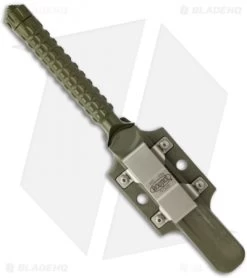 Microtech A.D.O. Tanto Knife T/E Fixed Blade (4.5" Green Plain) 117-1GR 8 Microtech A.D.O. Tanto Knife T/E Fixed Blade (4.5" Green Plain) 117-1GR -Microtech Shop microtech ado green sheath back