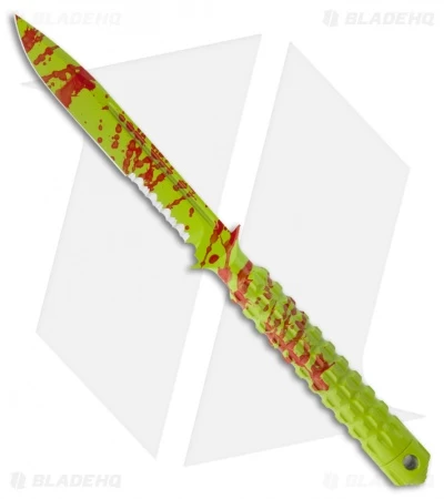 Microtech A.D.O. Knife Zombie Green S/E Fixed Blade (4.5" SER) 116-2Z 3 Microtech A.D.O. Knife Zombie Green S/E Fixed Blade (4.5" SER) 116-2Z