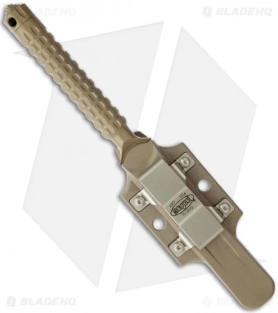 Microtech A.D.O. Knife D/E Dagger Fixed Blade (4.5" Tan Full Serr) 115-3TA 5 Microtech A.D.O. Knife D/E Dagger Fixed Blade (4.5" Tan Full Serr) 115-3TA - Image 3