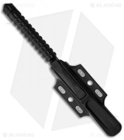 Microtech A.D.O. Tanto Knife T/E Fixed Blade (4.5" Black Full Serr) 117-3 -Microtech Shop microtech ado te black serrated 117 2 sheath 2