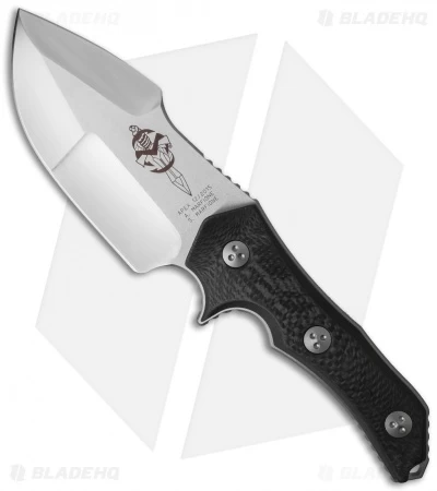 Marfione Custom Knives Apex Fixed Blade Knife Carbon Fiber (4.6" Hand Satin) 3 Marfione Custom Knives Apex Fixed Blade Knife Carbon Fiber (4.6" Hand Satin)