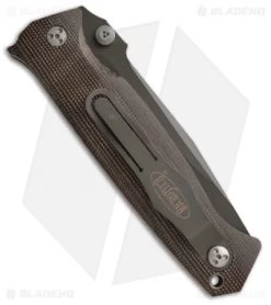 Microtech CMTX5 D/A Automatic Knife Canvas Micarta (3.5" OD Green) 10/2004 -Microtech Shop microtech cmtx5 auto green canvas m 300765 9 back