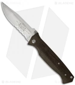 Microtech CMTX5 D/A Automatic Knife Canvas Micarta (3.5" Satin Serr) 08/2004