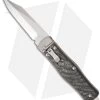 Microtech OSS Cobra Bowie Knife Auto Carbon Fiber (3.75" Stonewash Plain) 137-10 -Microtech Shop microtech cobra stonewash 137 10