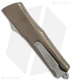 Microtech Combat Troodon T/E OTF Automatic Knife Tan (3.8" Bead Blast) -Microtech Shop microtech combat troodon TE tan bb 144 7TA BHQ 51385 er side