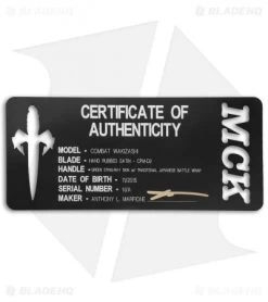 Marfione Custom Combat Wakizashi Green Rayskin (15.5" Hand Satin D2) -Microtech Shop microtech combat wakizashi green cert cm