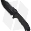 Microtech Black Crosshair Fixed Double Edge Knife (5" Full Serr) 101-3BL 2 Microtech Black Crosshair Fixed Double Edge Knife (5" Full Serr) 101-3BL -Microtech Shop microtech crosshair black full serr 101 3bl