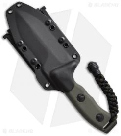 Microtech Crosshair Knife Green Double Edge Fixed (5" Green D2) 101-1GR -Microtech Shop microtech crosshair green 101 1gr sheath