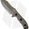Microtech Crosshair D/E Fixed Blade Knife (5" Tan Serr) 101-2TA -Microtech Shop microtech crosshair tan serr 101 2ta