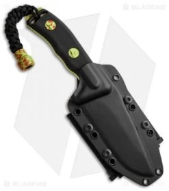Microtech Currahee Zombie Green Drop Point Knife Fixed Blade (4.5" Plain) 102-1Z -Microtech Shop microtech currahee fixed s e zombie standard 102 1z sheath