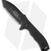 Microtech Currahee Tanto Knife Fixed Blade (4.5" Black Full Serr) 103-3