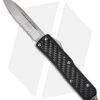 Microtech Daytona D/A OTF Knife W/ Carbon Fiber (3.25" Bead Blast Serr) 124-8