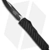 Microtech Tactical Daytona D/A OTF Knife Carbon Fiber (3.25" Black Plain) 124-1T