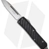Microtech Daytona D/A OTF Knife W/ Carbon Fiber (3.25" Stonewash Plain) 124-10