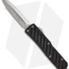 Microtech Daytona D/A OTF Knife Carbon Fiber (3.25" Stonewash Full Serr) 126-12